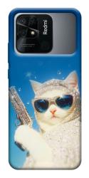 Чехол itsPrint Diamond kitty для Xiaomi Redmi 10C