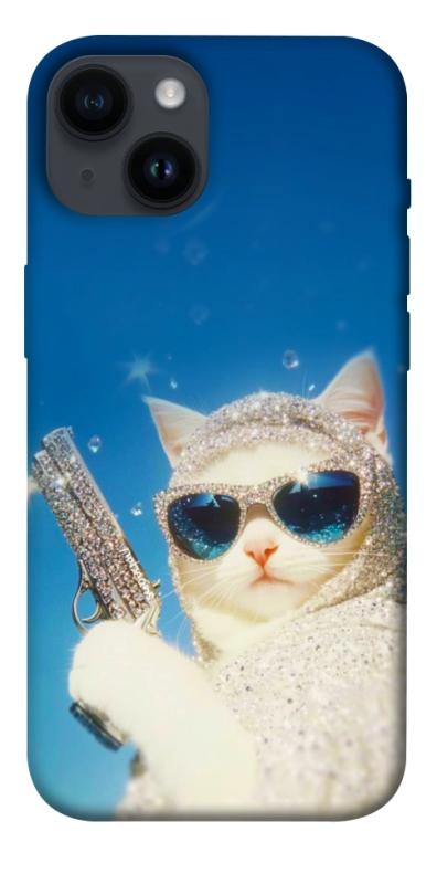 Чехол itsPrint Diamond kitty для Apple iPhone 14 (6.1"), животные, купить оптом с доставкой