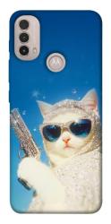 Чехол itsPrint Diamond kitty для Motorola Moto E40