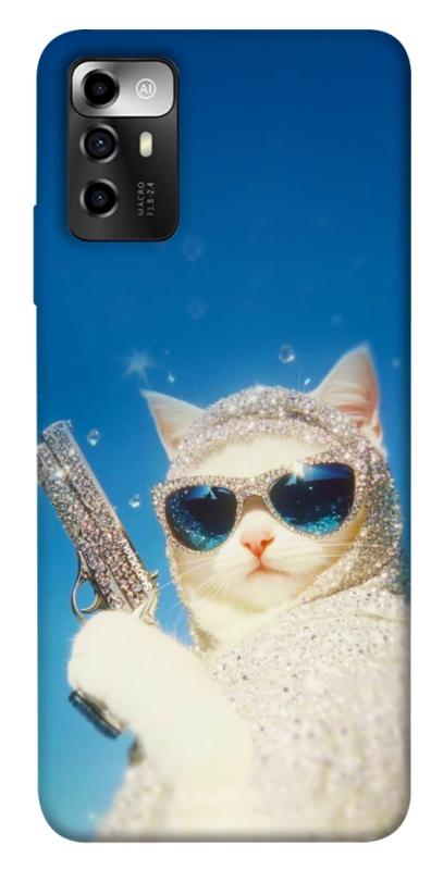 Чехол itsPrint Diamond kitty для ZTE Blade V40 Vita, животные, купить оптом с доставкой