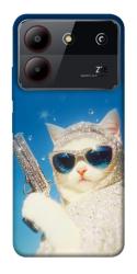 Чехол itsPrint Diamond kitty для ZTE Blade A54 4G
