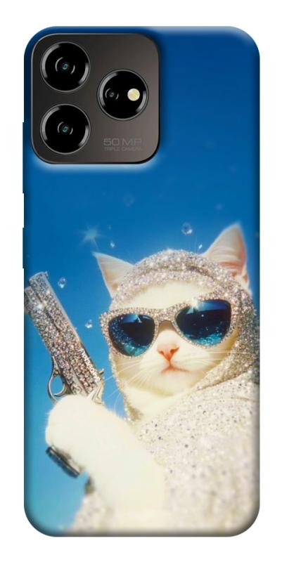 Чехол itsPrint Diamond kitty для ZTE Blade V50 Desing 4G, животные, купить оптом с доставкой
