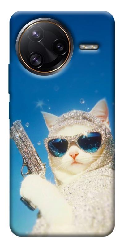 Чехол itsPrint Diamond kitty для Xiaomi Poco F7, животные, купить оптом с доставкой