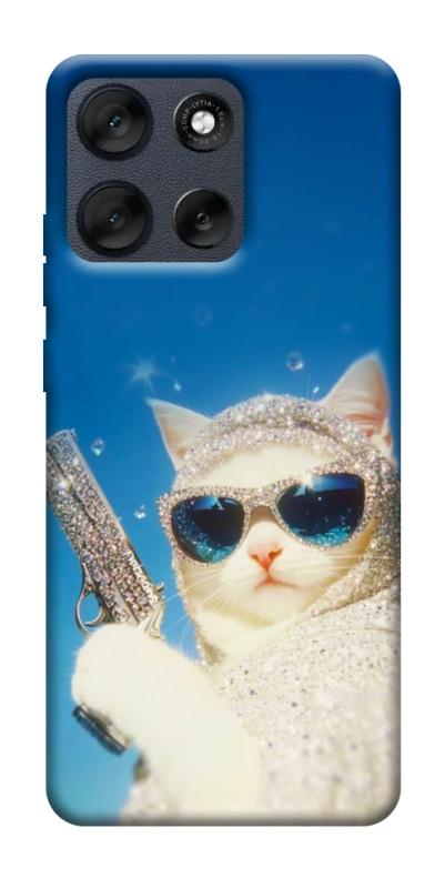 Чехол itsPrint Diamond kitty для Motorola Moto G56 5G, животные, купить оптом с доставкой