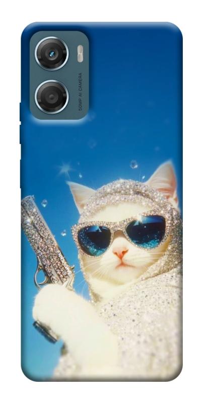 Чехол itsPrint Diamond kitty для Motorola Moto G06, животные, купить оптом с доставкой
