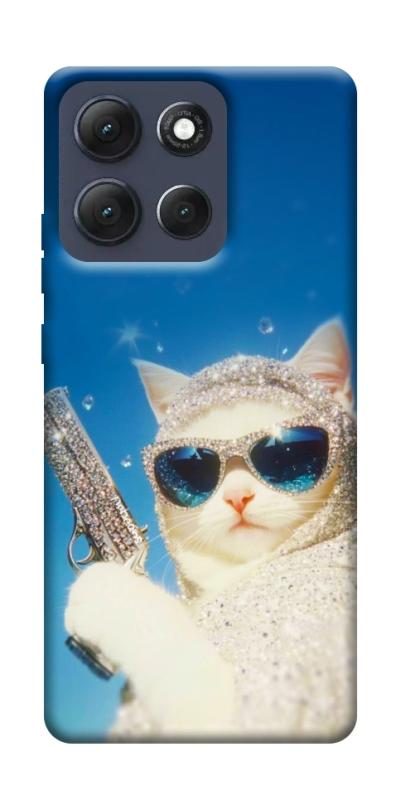 Чехол itsPrint Diamond kitty для Motorola Moto G86 Power, животные, купить оптом с доставкой