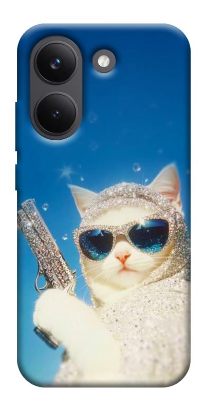 Чехол itsPrint Diamond kitty для Xiaomi Poco X8 Pro, животные, купить оптом с доставкой