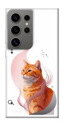 Чехол itsPrint Ginger cat для Samsung Galaxy S24 Ultra