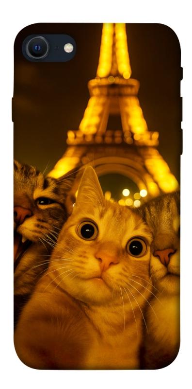 Чехол itsPrint Paris selfie для Apple iPhone SE (2020), животные, купить оптом с доставкой