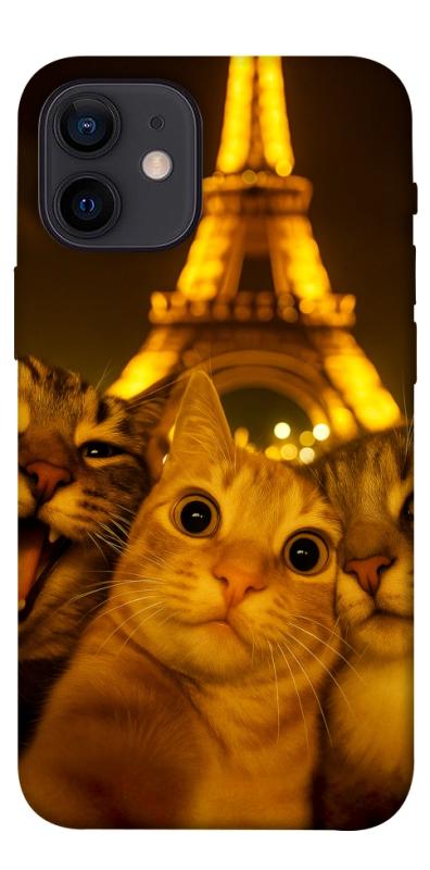 Чохол itsPrint Paris selfie для Apple iPhone 12 mini (5.4"), тварини, купити оптом з доставкою