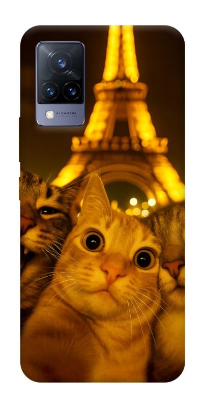 Чохол itsPrint Paris selfie для Vivo V21, тварини, купити оптом з доставкою