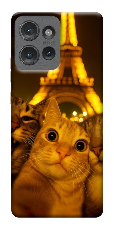 Чехол itsPrint Paris selfie для Motorola Edge 50, животные, купить оптом с доставкой