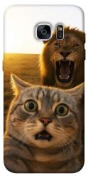 Чехол itsPrint Shocked cat and lion для Samsung G935F Galaxy S7 Edge