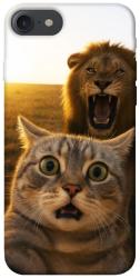Чехол itsPrint Shocked cat and lion для Apple iPhone 7 / 8 (4.7")