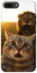 Чехол itsPrint Shocked cat and lion для Apple iPhone 7 plus / 8 plus (5.5")