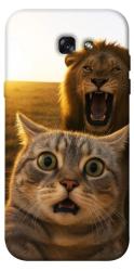 Чехол itsPrint Shocked cat and lion для Samsung A720 Galaxy A7 (2017)