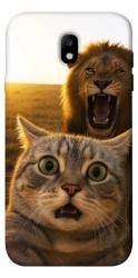 Чехол itsPrint Shocked cat and lion для Samsung J730 Galaxy J7 (2017)