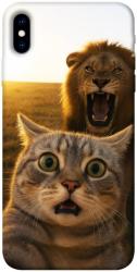 Чехол itsPrint Shocked cat and lion для Apple iPhone X (5.8")