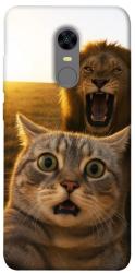 Чехол itsPrint Shocked cat and lion для Xiaomi Redmi 5 Plus / Redmi Note 5 (Single Camera)