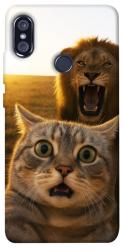 Чехол itsPrint Shocked cat and lion для Xiaomi Redmi Note 5 Pro / Note 5 (AI Dual Camera)