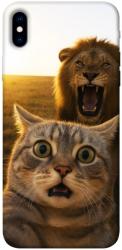 Чехол itsPrint Shocked cat and lion для Apple iPhone XS Max (6.5")