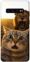 Чехол itsPrint Shocked cat and lion для Samsung Galaxy S10