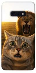 Чехол itsPrint Shocked cat and lion для Samsung Galaxy S10e