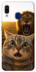 Чехол itsPrint Shocked cat and lion для Samsung Galaxy A20 / A30