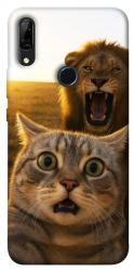 Чехол itsPrint Shocked cat and lion для Huawei P Smart Z