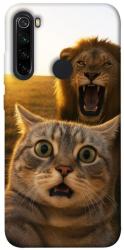 Чехол itsPrint Shocked cat and lion для Xiaomi Redmi Note 8