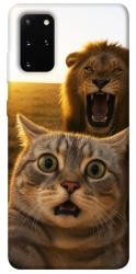 Чехол itsPrint Shocked cat and lion для Samsung Galaxy S20+