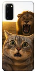 Чехол itsPrint Shocked cat and lion для Samsung Galaxy S20