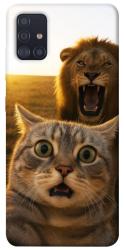 Чехол itsPrint Shocked cat and lion для Samsung Galaxy A51