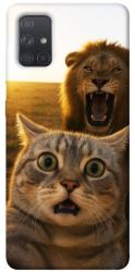 Чехол itsPrint Shocked cat and lion для Samsung Galaxy A71