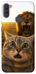 Чехол itsPrint Shocked cat and lion для Samsung Galaxy A11
