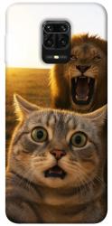 Чехол itsPrint Shocked cat and lion для Xiaomi Redmi Note 9s / Note 9 Pro / Note 9 Pro Max