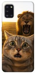 Чехол itsPrint Shocked cat and lion для Samsung Galaxy A31