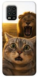 Чехол itsPrint Shocked cat and lion для Xiaomi Mi 10 Lite
