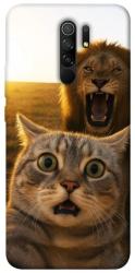 Чехол itsPrint Shocked cat and lion для Xiaomi Redmi 9