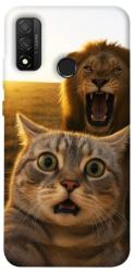 Чохол itsPrint Shocked cat and lion для Huawei P Smart (2020)