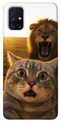 Чехол itsPrint Shocked cat and lion для Samsung Galaxy M31s