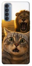 Чехол itsPrint Shocked cat and lion для Oppo Reno 4 Pro