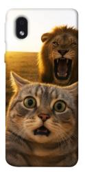 Чехол itsPrint Shocked cat and lion для Samsung Galaxy M01 Core / A01 Core