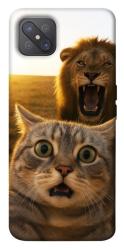 Чехол itsPrint Shocked cat and lion для Oppo A92s