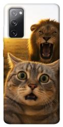 Чехол itsPrint Shocked cat and lion для Samsung Galaxy S20 FE