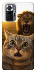 Чохол itsPrint Shocked cat and lion для Xiaomi Redmi Note 10 Pro