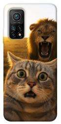 Чехол itsPrint Shocked cat and lion для Xiaomi Mi 10T
