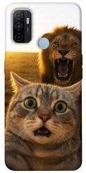 Чехол itsPrint Shocked cat and lion для Oppo A53 / A32 / A33
