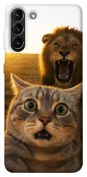 Чохол itsPrint Shocked cat and lion для Samsung Galaxy S21+