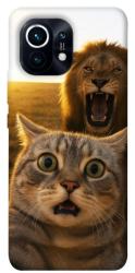 Чохол itsPrint Shocked cat and lion для Xiaomi Mi 11